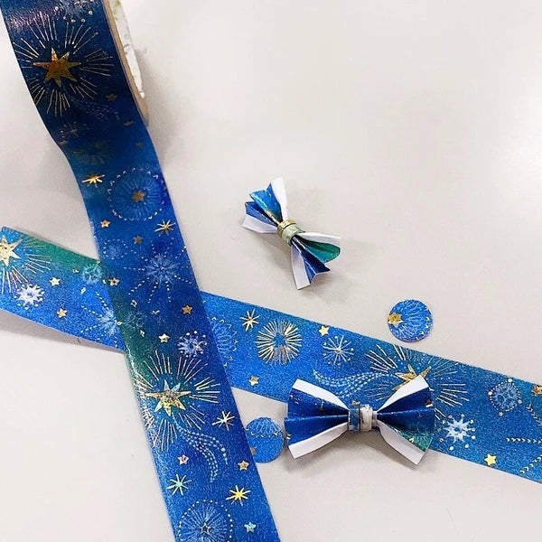 SEAL-DO PRINTING Kirapika Foil Masking Tape - Starry Sky