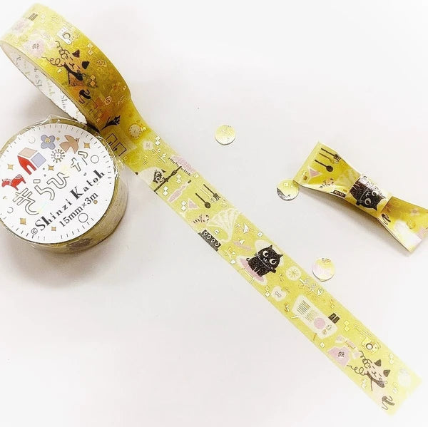 SEAL-DO PRINTING Kirapika Foil Masking Tape - Uneven Cats