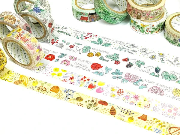 SEAL-DO PRINTING Heavenly Garden Masking Tape - Autumn