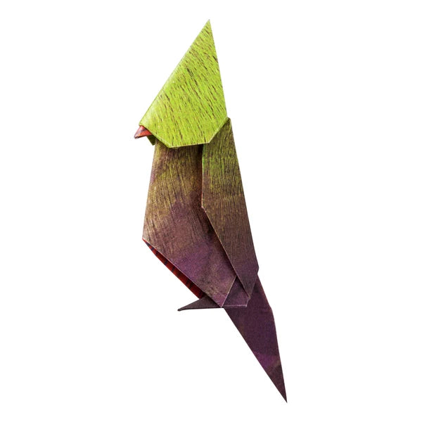 MARUMO PRINTING Animal Origami Paper - Blue-and-yellow Macaw / Scarlet Macaw / Guinea Turaco / Tropical / Type F - Additional product image