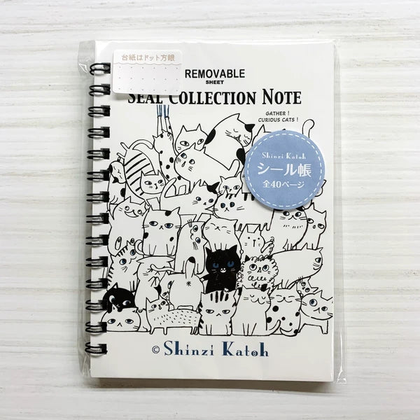 SEAL-DO PRINTING Shinzi Katoh Sticker Book - Cat Hill