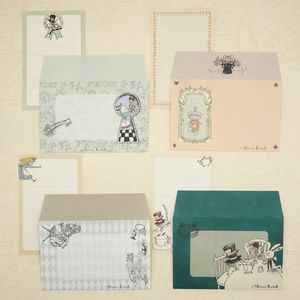 Kinose Printing Alice in Wonderland ML-01020 Mini Letter Set