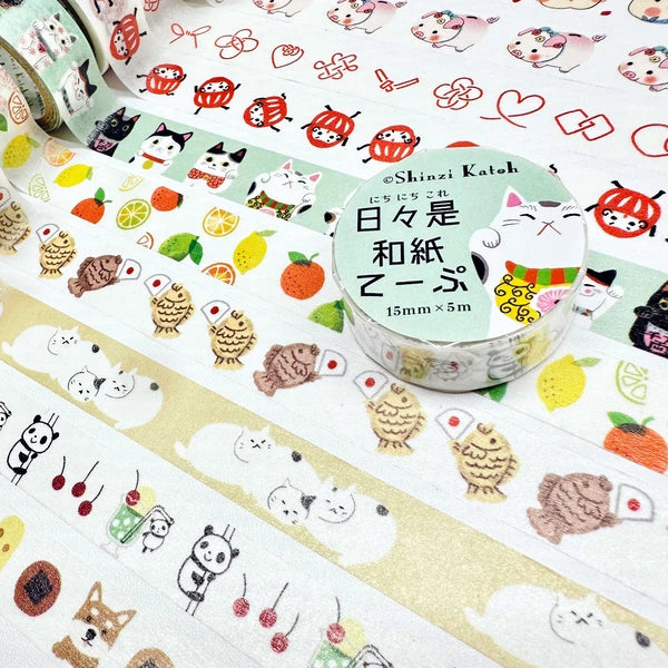 SEAL-DO PRINTING Hibikore Washi Tape - Citrus