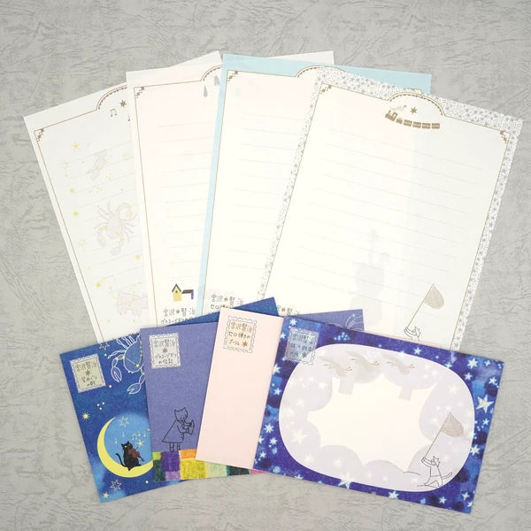 Kinose Printing Miyazawa Kenji Starry Galaxy Song of the Circling Stars Letter Set