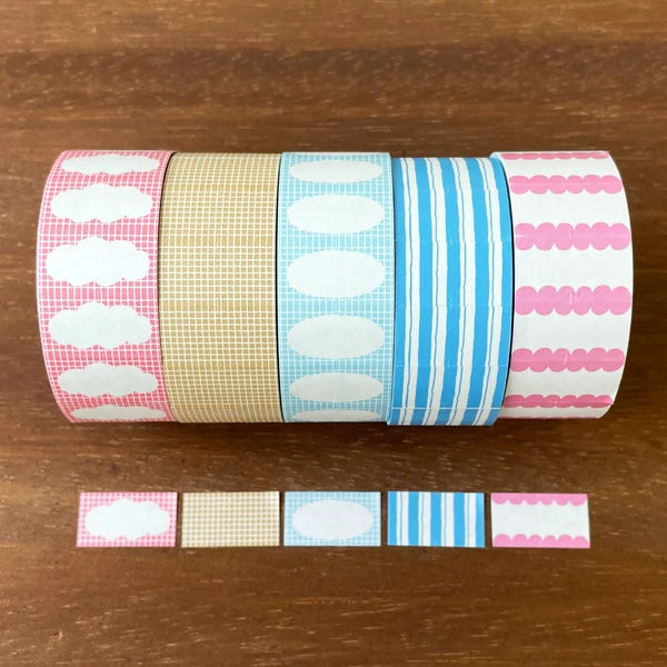 STAMP MARCHE Labeler Sticker Cloud Frame - Cherry