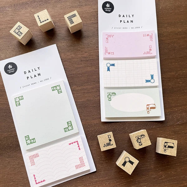 STAMP MARCHE Corner Decoration Rubber Stamp Collection