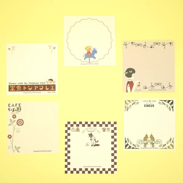 Kinose Printing Retro Days Retro Circus Block Memo Pad