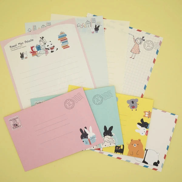 Kinose Printing Kawaii Mon Peluche Reading Display Set