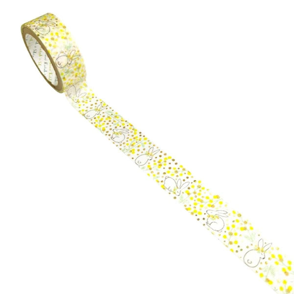 SEAL-DO PRINTING Kirapika Masking Tape - Mimosa & Rabbit - Additional product image