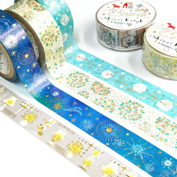 SEAL-DO PRINTING Kirapika Foil Masking Tape - Flower 2