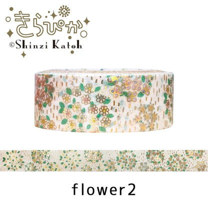 SEAL-DO PRINTING Kirapika Foil Masking Tape - Flower 2