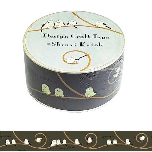 SEAL-DO PRINTING Shinzi Katoh Tsuyoharu Craft Tape - Long-Tailed Tit