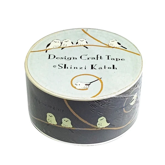 SEAL-DO PRINTING Shinzi Katoh Tsuyoharu Craft Tape - Long-Tailed Tit
