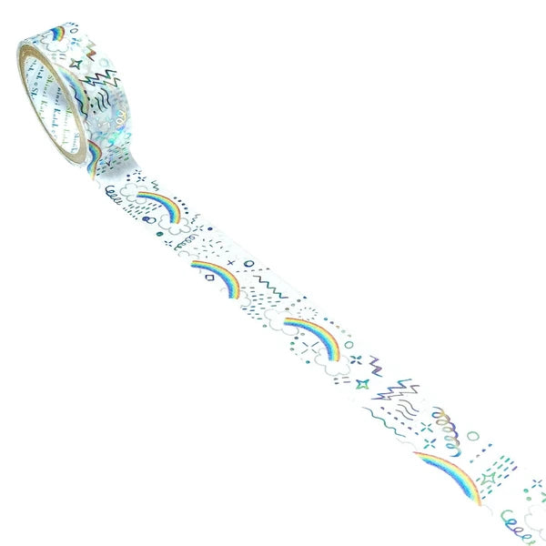 SEAL-DO PRINTING Kirapika Foil Masking Tape - Sparkling Rainbow
