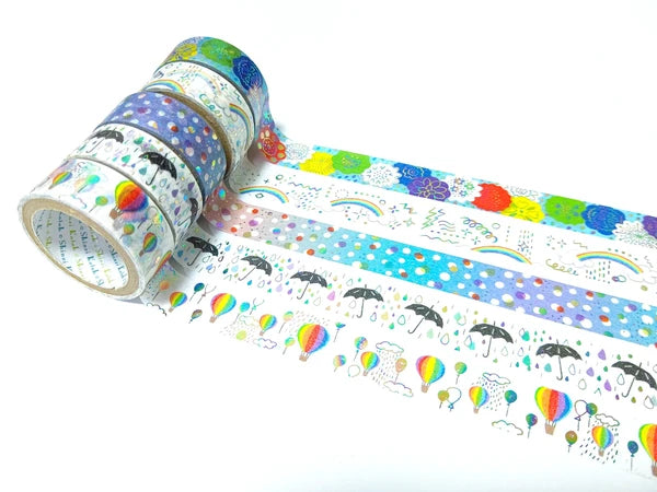SEAL-DO PRINTING Kirapika Foil Masking Tape - Sparkling Rainbow