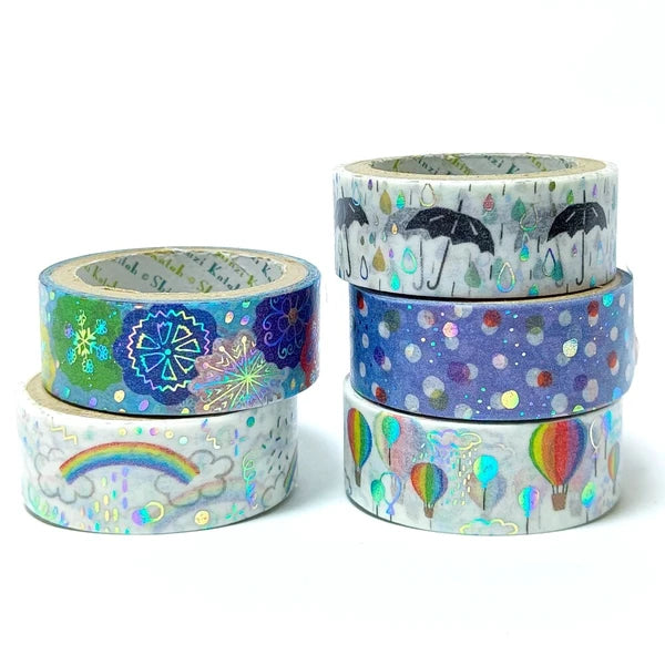 SEAL-DO PRINTING Kirapika Foil Masking Tape - Sparkling Rainbow