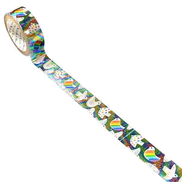SEAL-DO PRINTING Kirapika Foil Masking Tape - Rainbow Bird