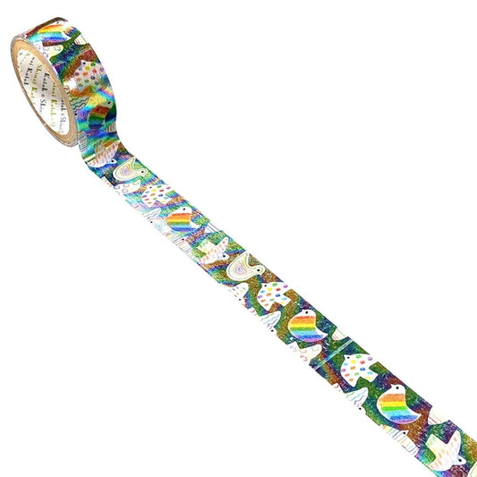SEAL-DO PRINTING Kirapika Foil Masking Tape - Rainbow Bird