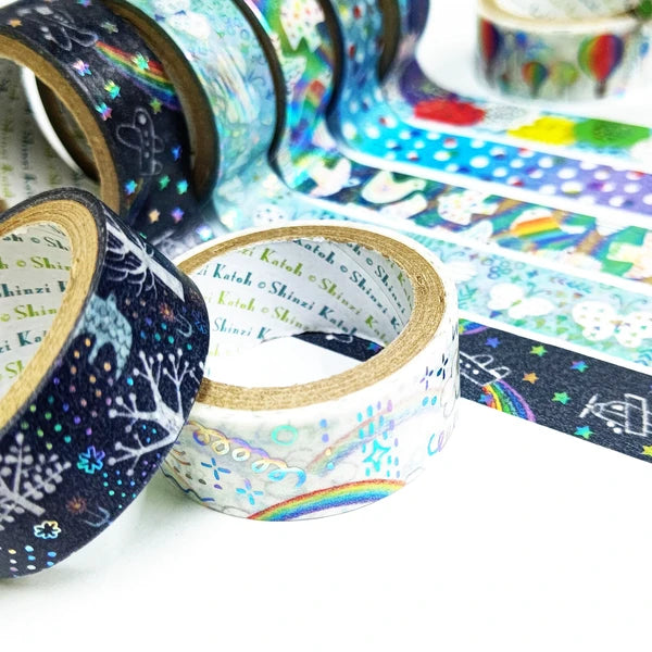 SEAL-DO PRINTING Kirapika Foil Masking Tape - Rainbow Forest