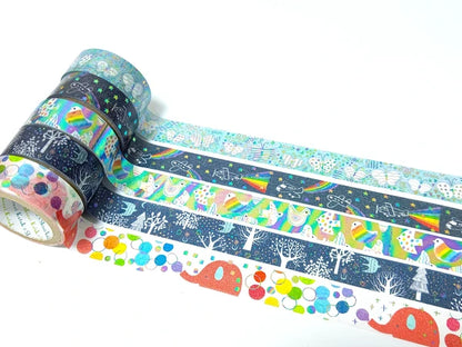 SEAL-DO PRINTING Kirapika Foil Masking Tape - Rainbow Shower