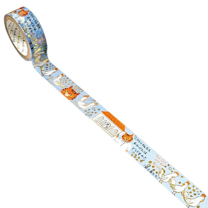 SEAL-DO PRINTING Fairy Tale Jewels Kirapika Masking Tape - The Cat and the Birds