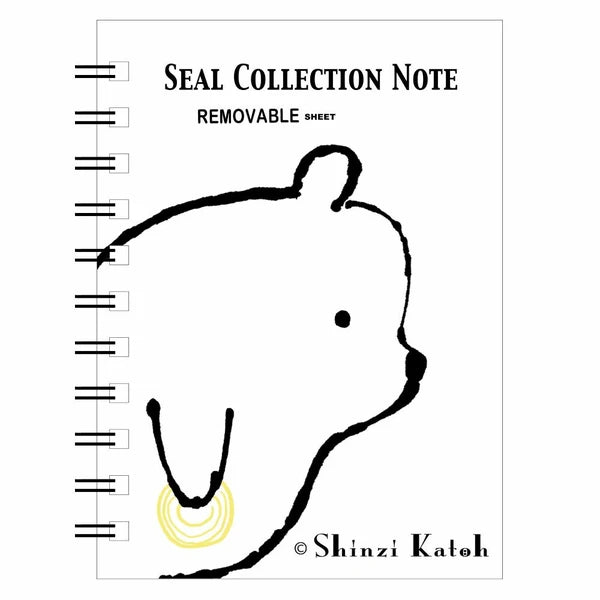 SEAL-DO PRINTING Shinzi Katoh Sticker Book - Noah Dessin Bear