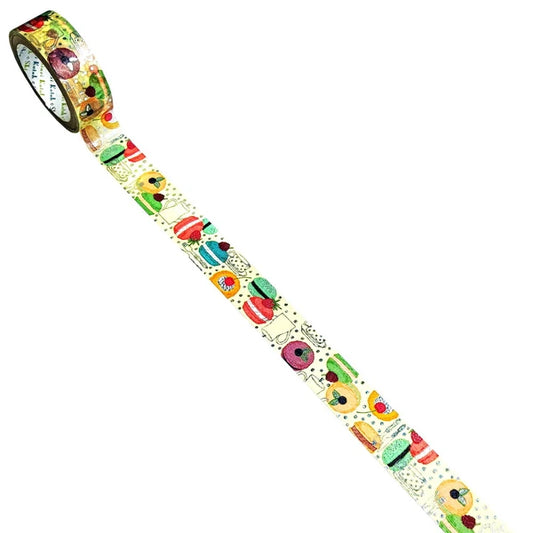 SEAL-DO PRINTING Kirapika Silver Foil Masking Tape - Macaron 2