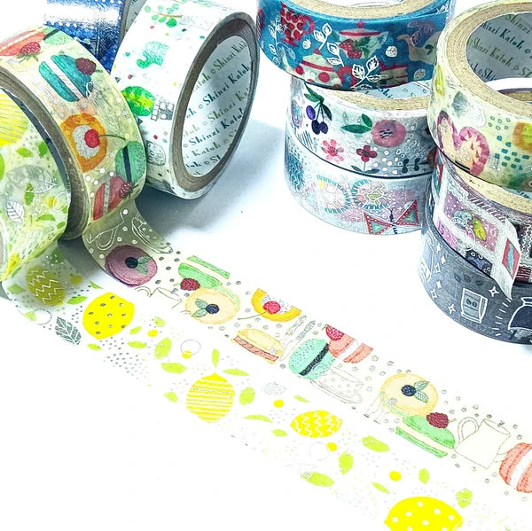 SEAL-DO PRINTING Kirapika Silver Foil Masking Tape - Macaron 2