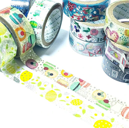 SEAL-DO PRINTING Kirapika Silver Foil Masking Tape - Macaron 2