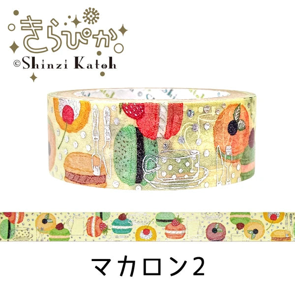 SEAL-DO PRINTING Kirapika Silver Foil Masking Tape - Macaron 2