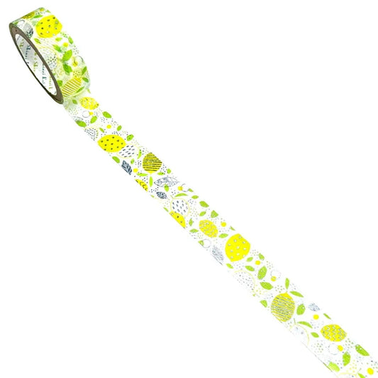 SEAL-DO PRINTING Kirapika Silver Foil Masking Tape - Lemon 2