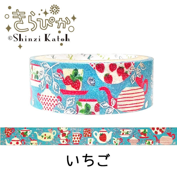 SEAL-DO PRINTING Kirapika Masking Tape - Strawberry - Wholesale Pack