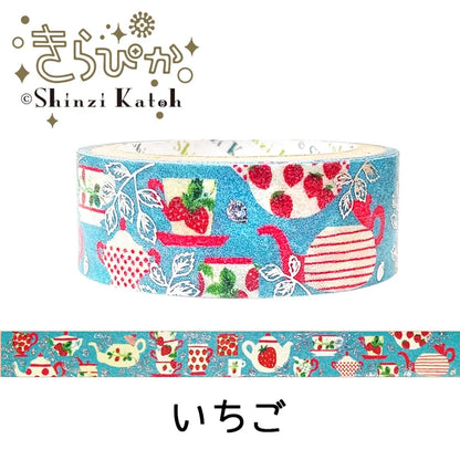 SEAL-DO PRINTING Kirapika Masking Tape - Strawberry - Wholesale Pack