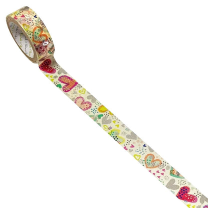 SEAL-DO PRINTING Kirapika Silver Foil Masking Tape - Heart