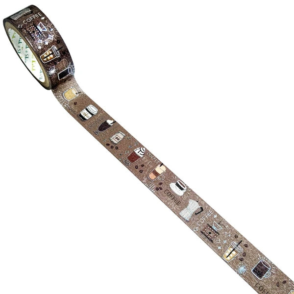 SEAL-DO PRINTING Kirapika Masking Tape - Coffee - Additional product image