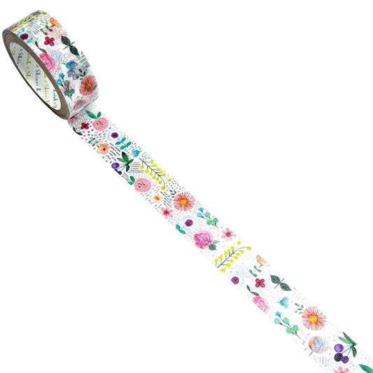 SEAL-DO PRINTING Kirapika Silver Foil Masking Tape - Botany