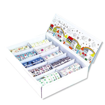 SEAL-DO PRINTING Kirapika Silver Foil Masking Tape Display Set 3