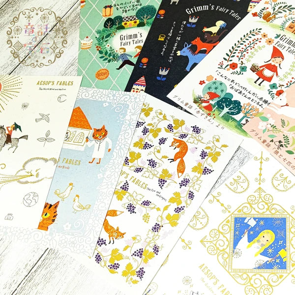 SEAL-DO PRINTING Banana Paper Postcard - Aesop's The Fox and the Grapes