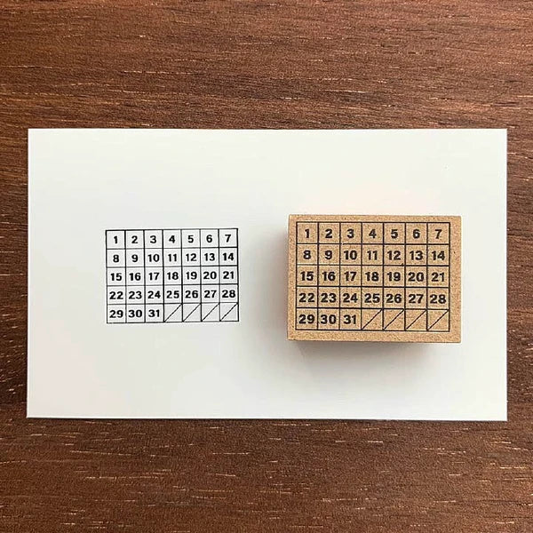 STAMP MARCHE Habit Tracker Calendar S Rubber Stamp