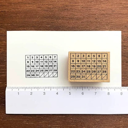 STAMP MARCHE Habit Tracker Calendar S Rubber Stamp