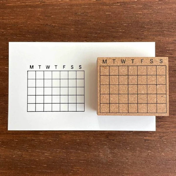 STAMP MARCHE Calendar M English Version Stamp