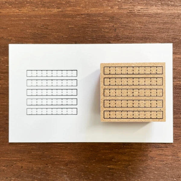 STAMP MARCHE Band Graph Rubber Stamp