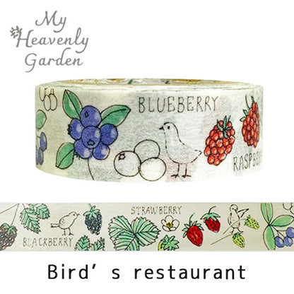 SEAL-DO PRINTING Heavenly Garden Masking Tape - Bird's Restaurant