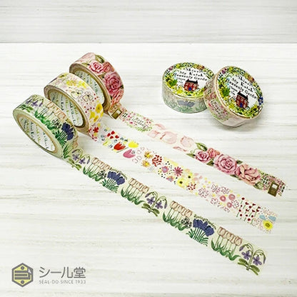 SEAL-DO PRINTING Heavenly Garden Masking Tape - Rose Garden