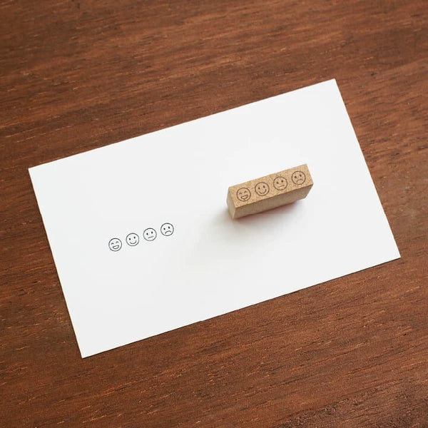 STAMP MARCHE Mood Checker Horizontal Rubber Stamp