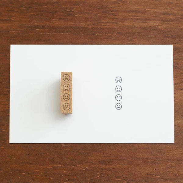 STAMP MARCHE Mood Checker Vertical Rubber Stamp