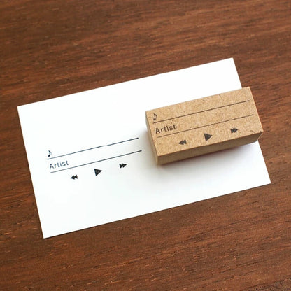 STAMP MARCHE Playlist Rubber Stamp