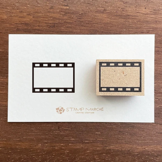 STAMP MARCHE Movie Log Film Frame Rubber Stamp