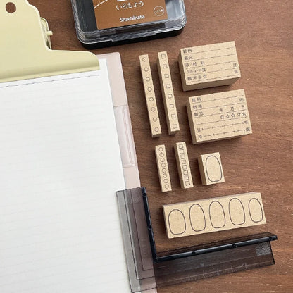 STAMP MARCHE Round Checkbox 27mm Rubber Stamp