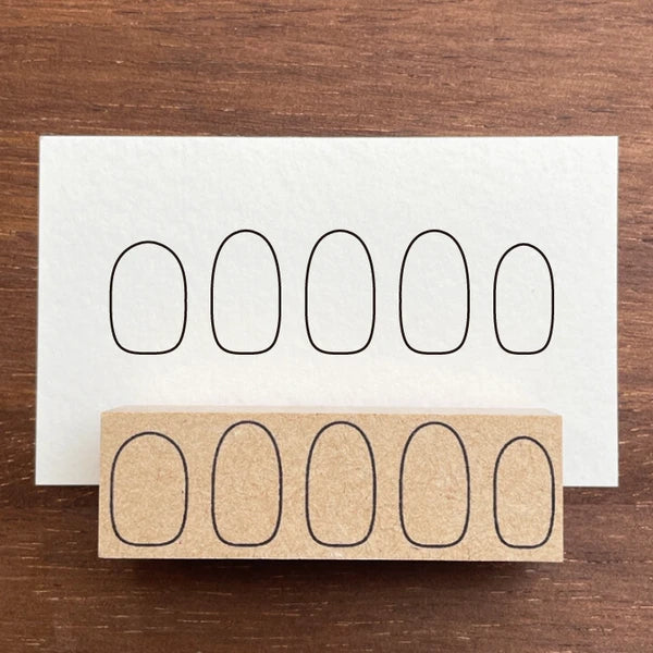 STAMP MARCHE Nail Art Log 5-Finger Version Rubber Stamp